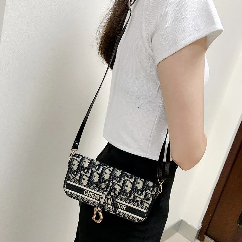 Stylish CD Phone Bag with Crossbody Strap