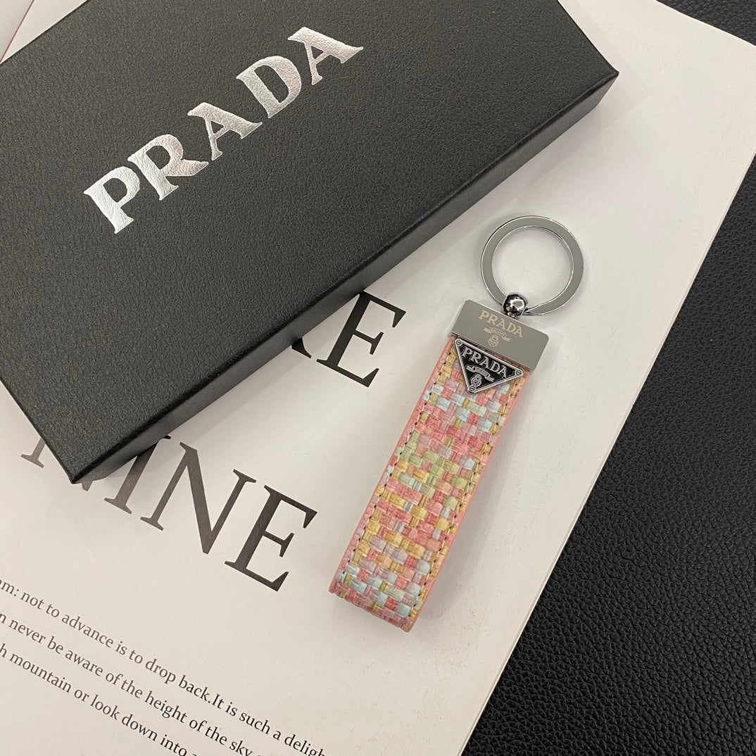 Prada Lady Keychain - Elegant Fashion Accessory with Logo