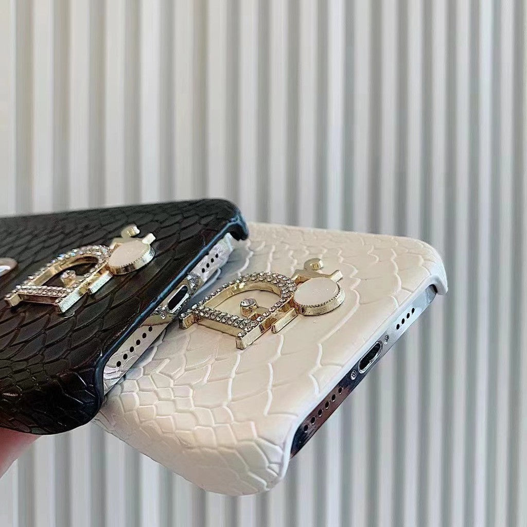 Dior Serpent Pattern Case - Side View