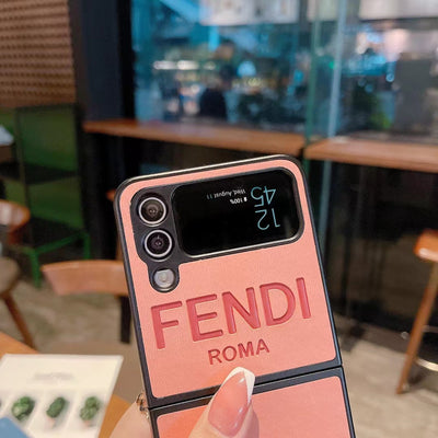 Fendi Logo Embossed Phone Case