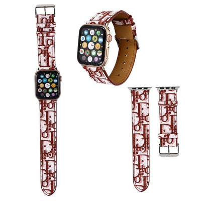 Timeless Dior Apple Watch Band with buckle closure