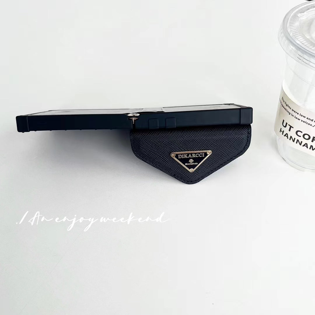 Luxury PR Designer-Inspired Z Flip Phone Case with Card Holder