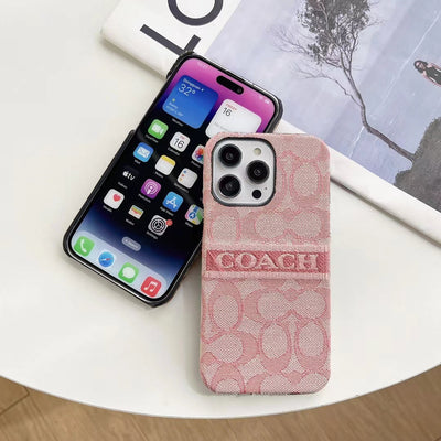 Side view of sleek Coach Ladies' iPhone Case