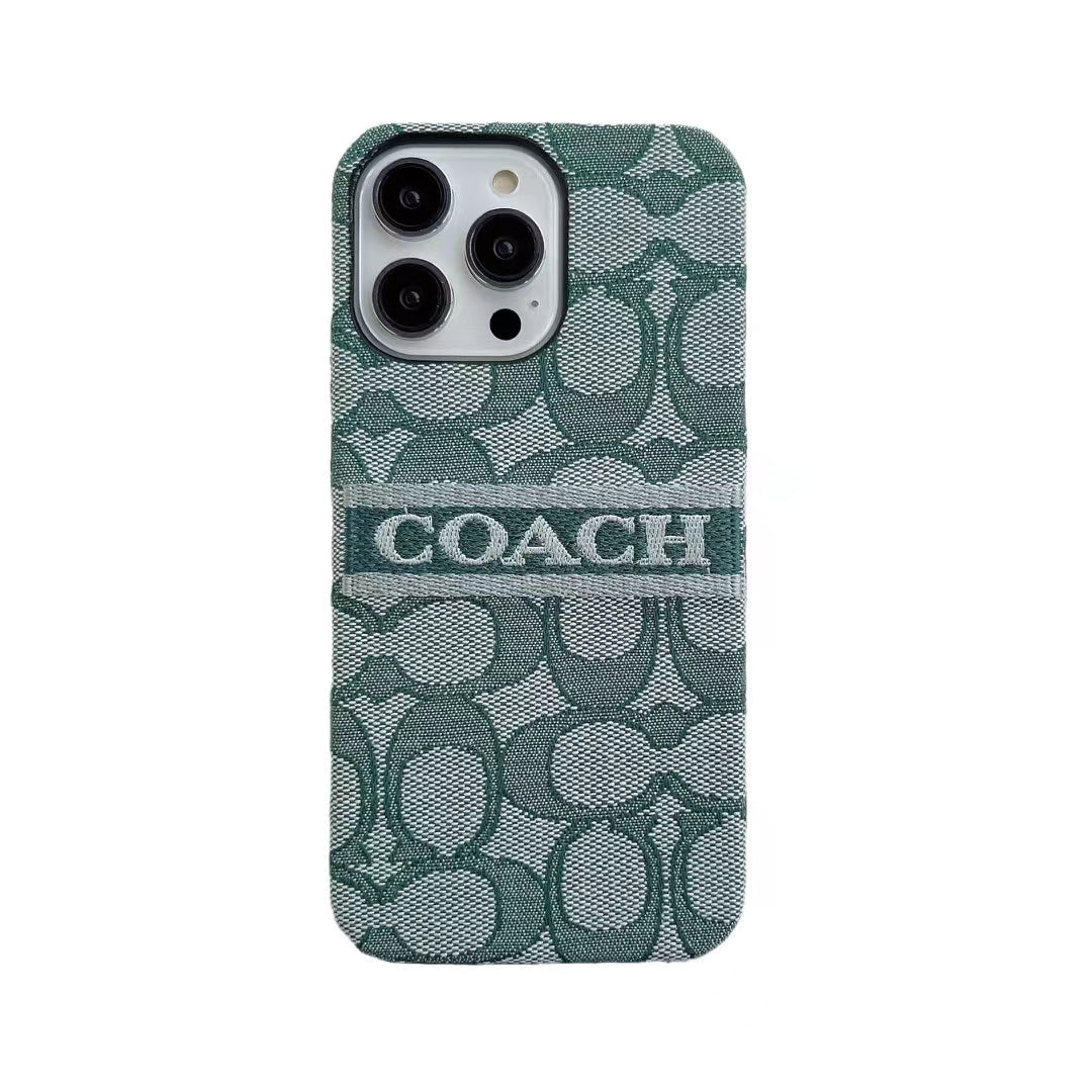 Back view of chic Coach Ladies' iPhone Case