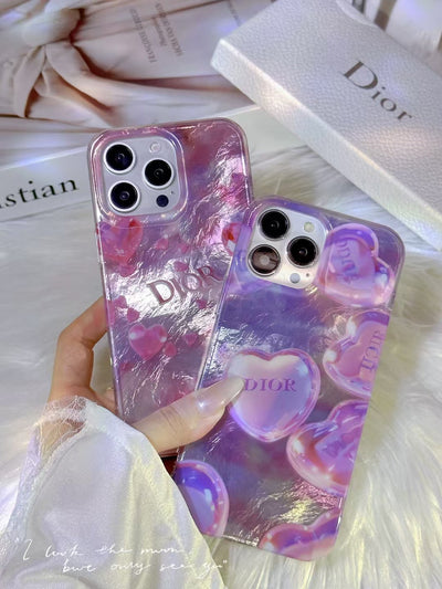 Luxury Crystal Heart Inspired iPhone Case