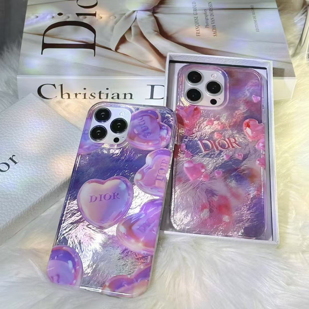 Luxury Crystal Heart Inspired iPhone Case