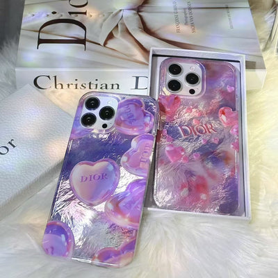 Luxury Crystal Heart Inspired iPhone Case