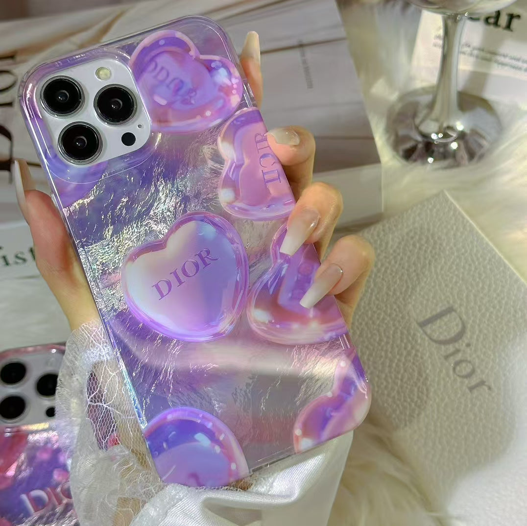 Luxury Crystal Heart Inspired iPhone Case