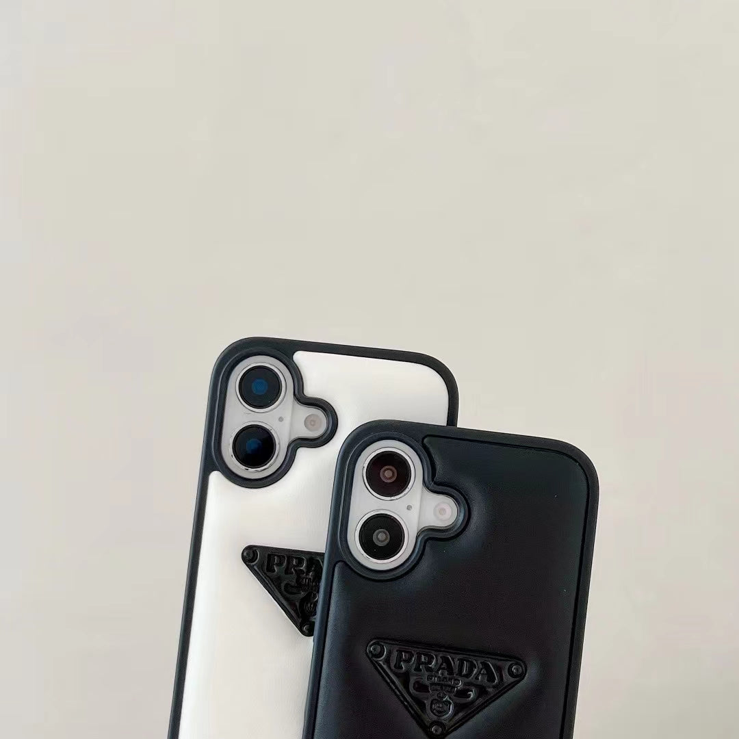 Luxury Triangle Logo Minimalist iPhone Case