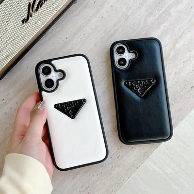 Luxury Triangle Logo Minimalist iPhone Case
