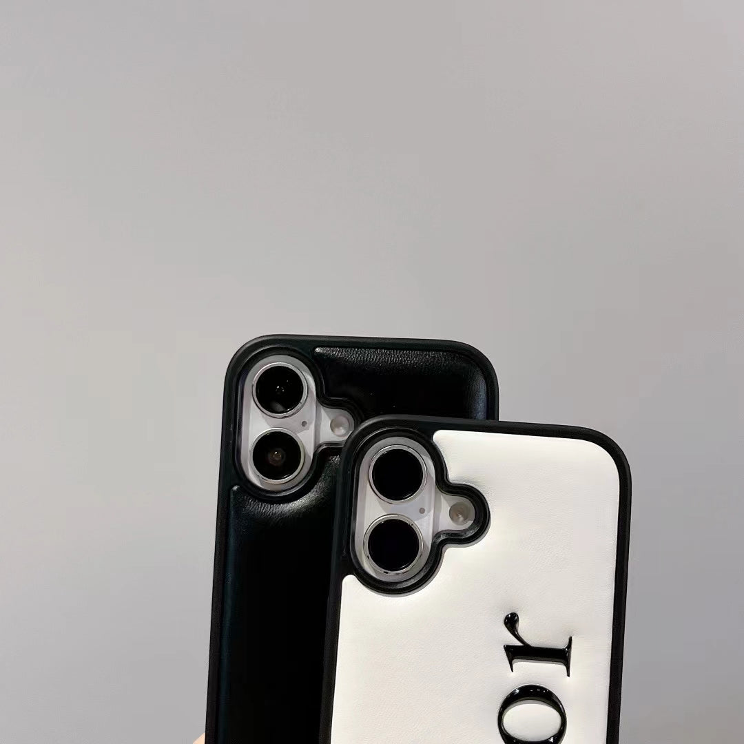 Luxury Raised Letter Minimalist iPhone Case