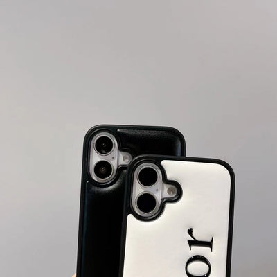 Luxury Raised Letter Minimalist iPhone Case