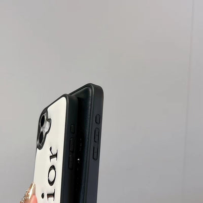 Luxury Raised Letter Minimalist iPhone Case