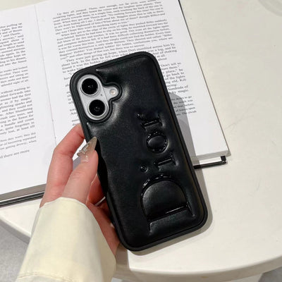 Luxury Raised Letter Minimalist iPhone Case