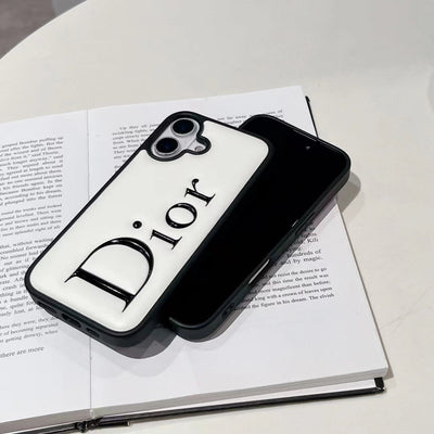 Luxury Raised Letter Minimalist iPhone Case