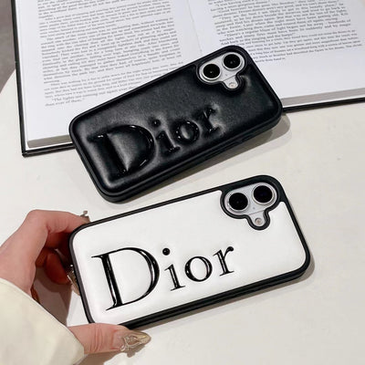 Luxury Raised Letter Minimalist iPhone Case