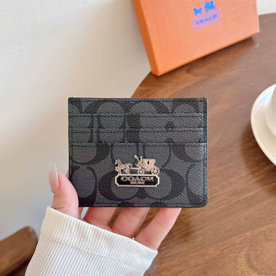 Luxury CO Monogram Card Holder with Logo