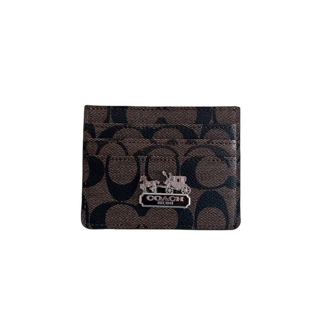 Luxury CO Monogram Card Holder with Logo