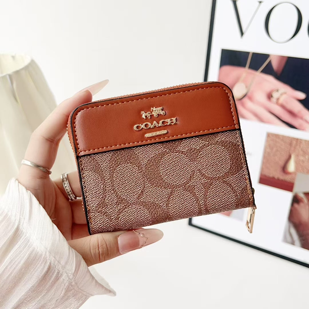 Luxury CO Monogram Zipper Wallet