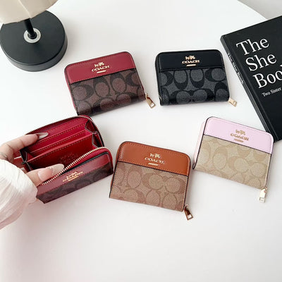 Luxury CO Monogram Zipper Wallet