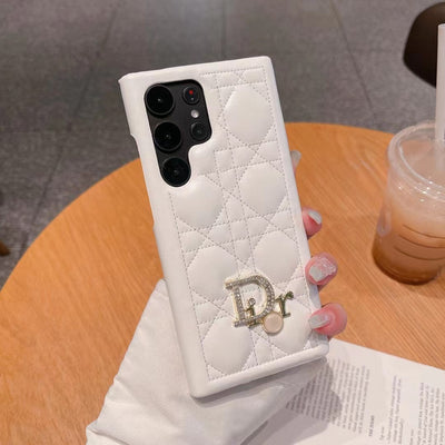 Sleek black Dior Iconic Fashion Samsung Case