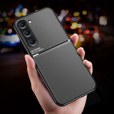 Car Magnetic Holder Leather Phone Case