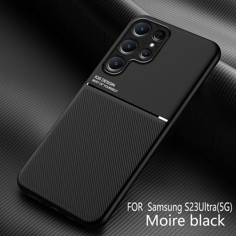 Car Magnetic Holder Leather Phone Case