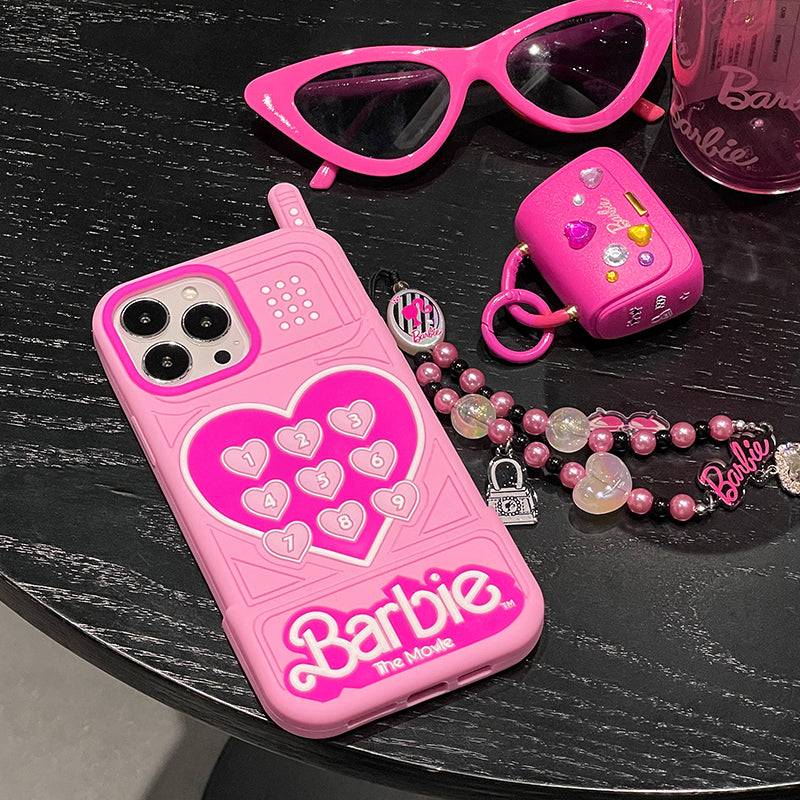 Barbie Movie 3D Cartoon Pink Princess iPhone Case
