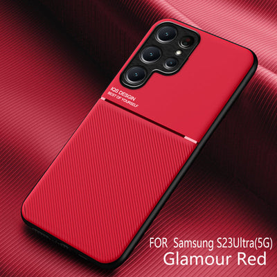 Car Magnetic Holder Leather Phone Case