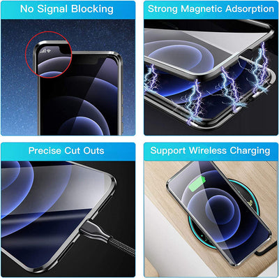 Anti-Spy 360° Magnetic Privacy iPhone Case