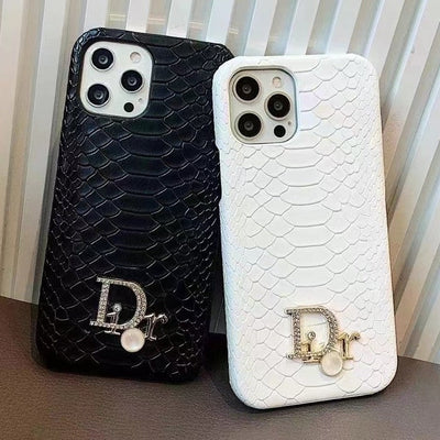 Dior Serpent Pattern Luxury Phone Case for iPhone