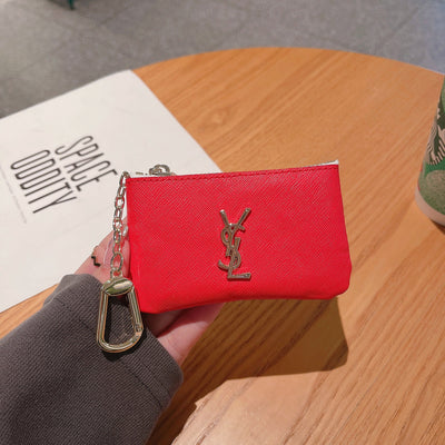 Luxury YL-Inspired Coin Pouches with Keychain