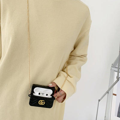 Stylish GUCCI case for AirPods with classic logo