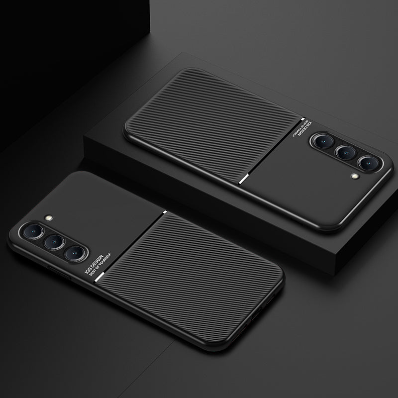 Car Magnetic Holder Leather Phone Case