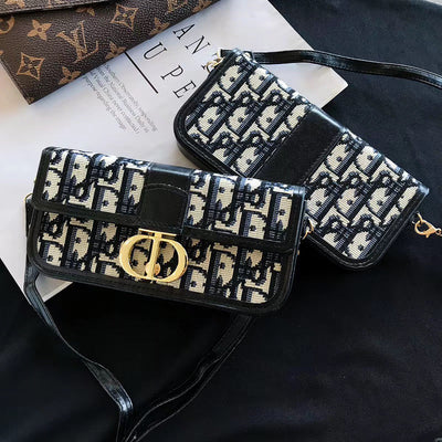 Elegant Christian Dior Phone Pouch Bag with Built-in Power Bank