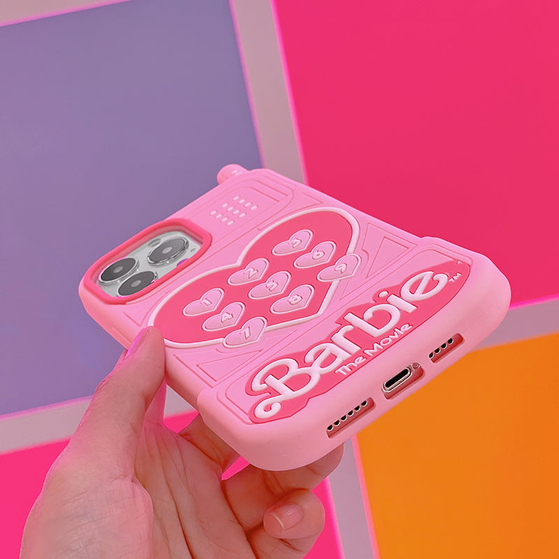 Barbie Movie 3D Cartoon Pink Princess iPhone Case
