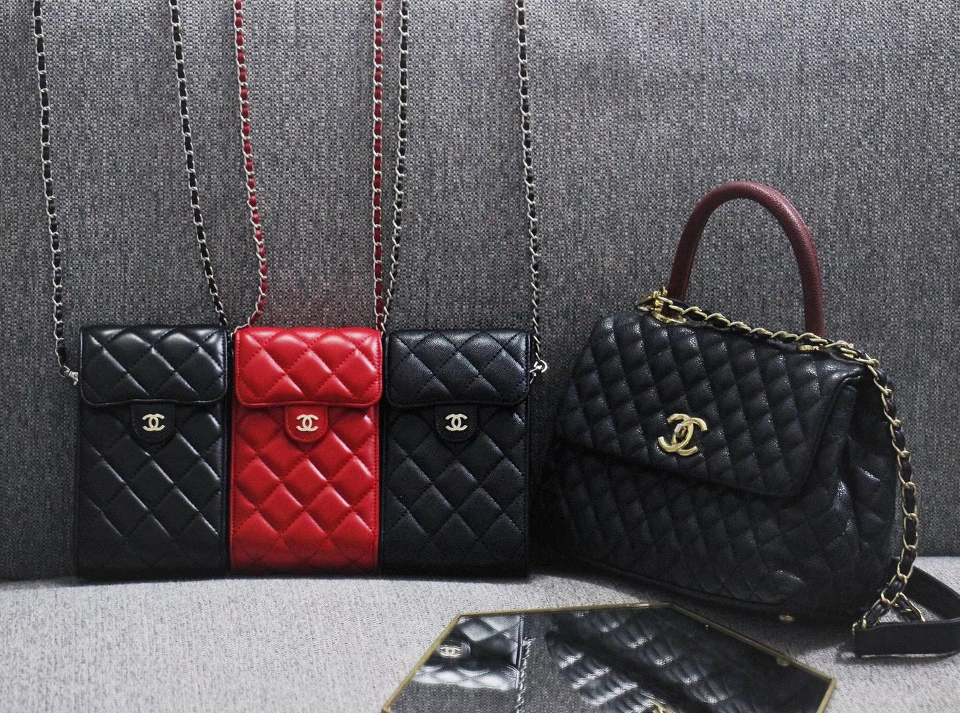 Chanel Phone Purse with Interlocking CC Logo