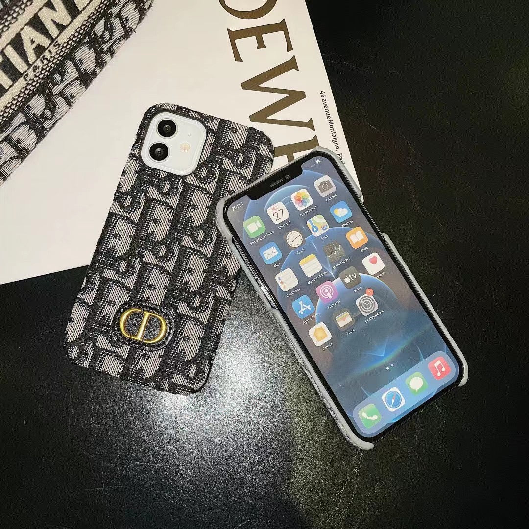 Luxury DIOR phone case with precise cutouts