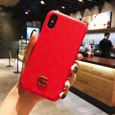 Detailed Shot of Gucci Debossed Phone Cas