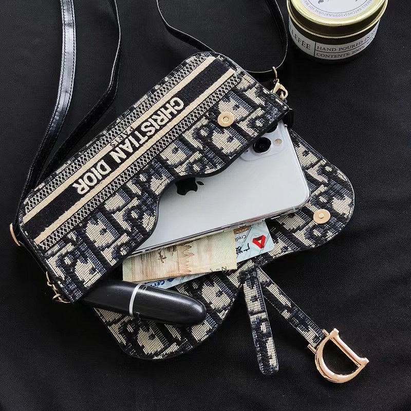 Stylish CD Phone Bag with Crossbody Strap