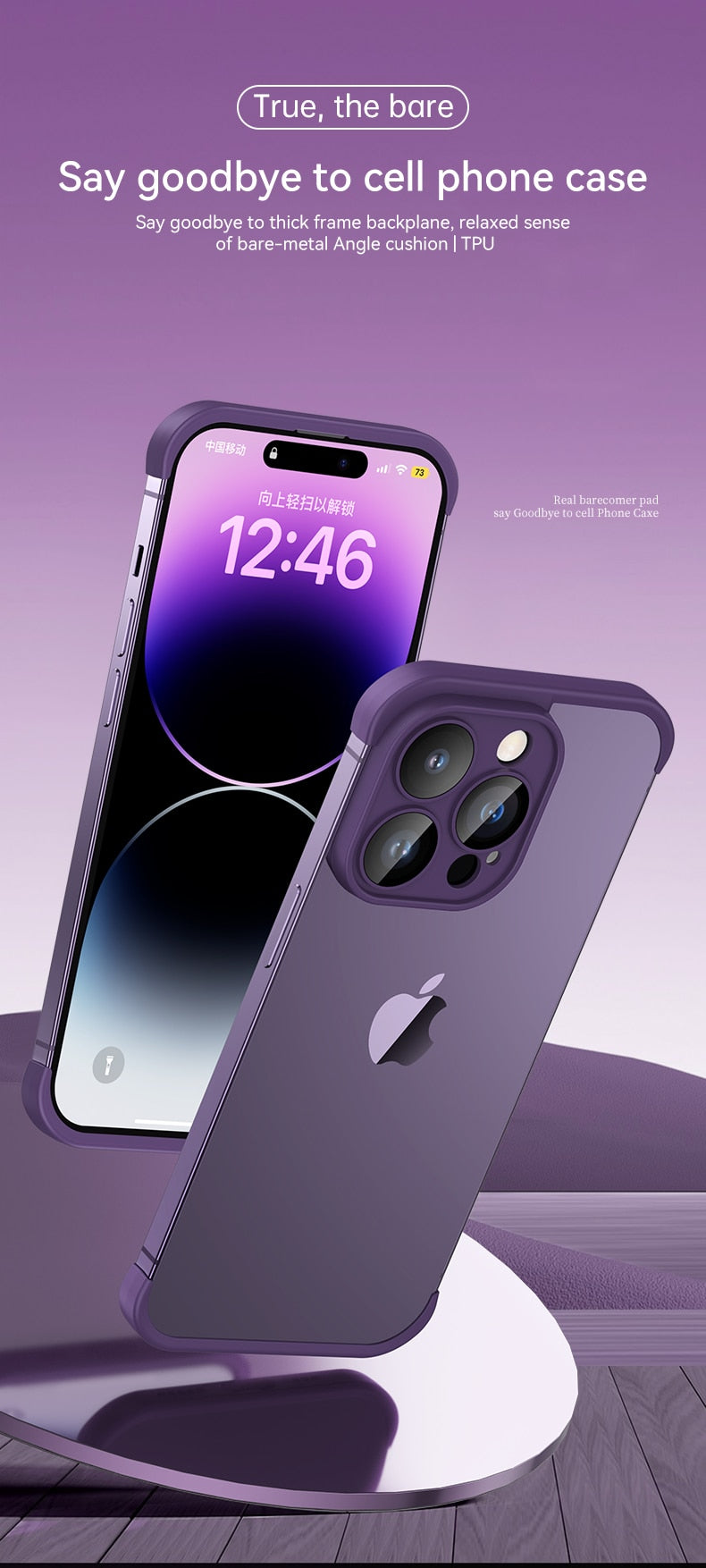 Corner Luxury Silicone Lens-Protective Case for iPhone