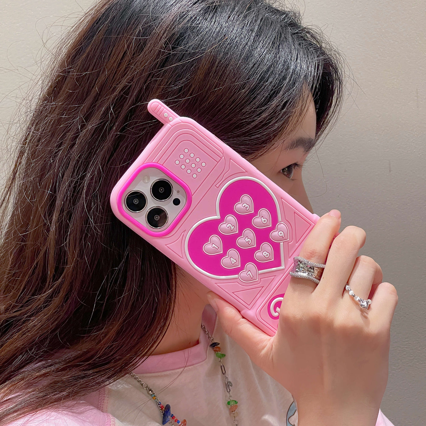 Barbie Movie 3D Cartoon Pink Princess iPhone Case