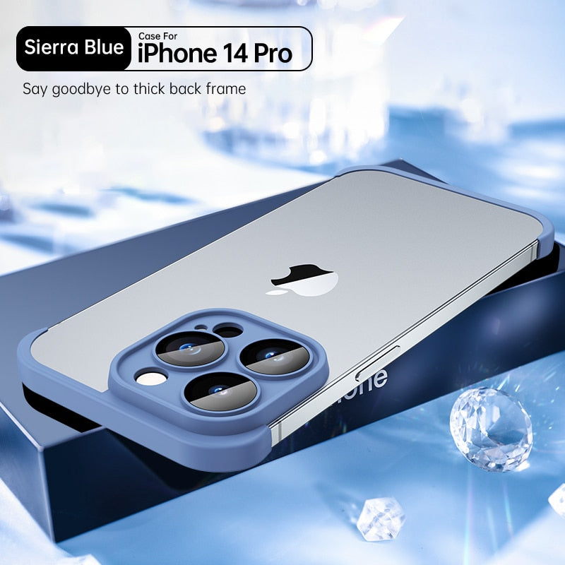 Corner Luxury Silicone Lens-Protective Case for iPhone