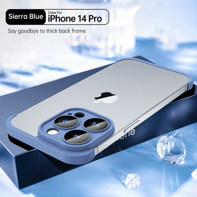 Corner Luxury Silicone Lens-Protective Case for iPhone