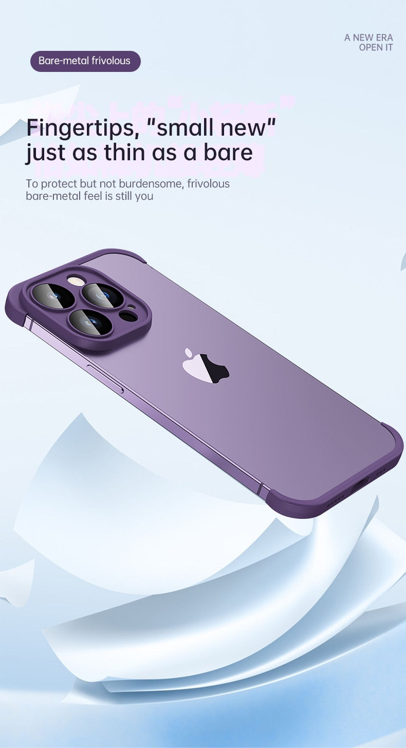 Corner Luxury Silicone Lens-Protective Case for iPhone