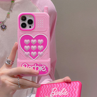 Barbie Movie 3D Cartoon Pink Princess iPhone Case