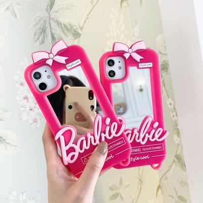 Barbie Cute Soft Mirror iPhone Case