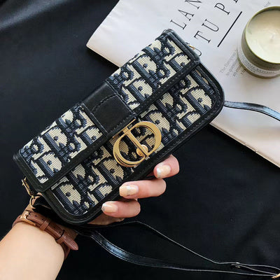 Stylish Christian Dior Phone Holder with Adjustable Strap