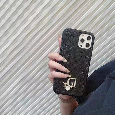 High-Quality iPhone Case with Elegant Serpent Detailing