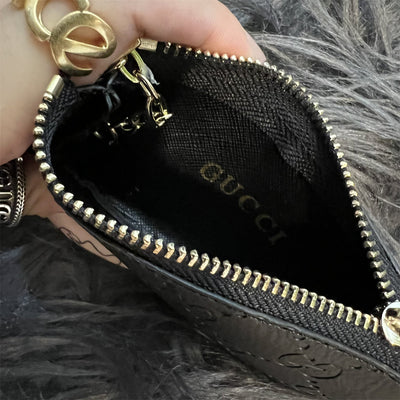 Elegant GG-Inspired Coin Pouches with Keychain